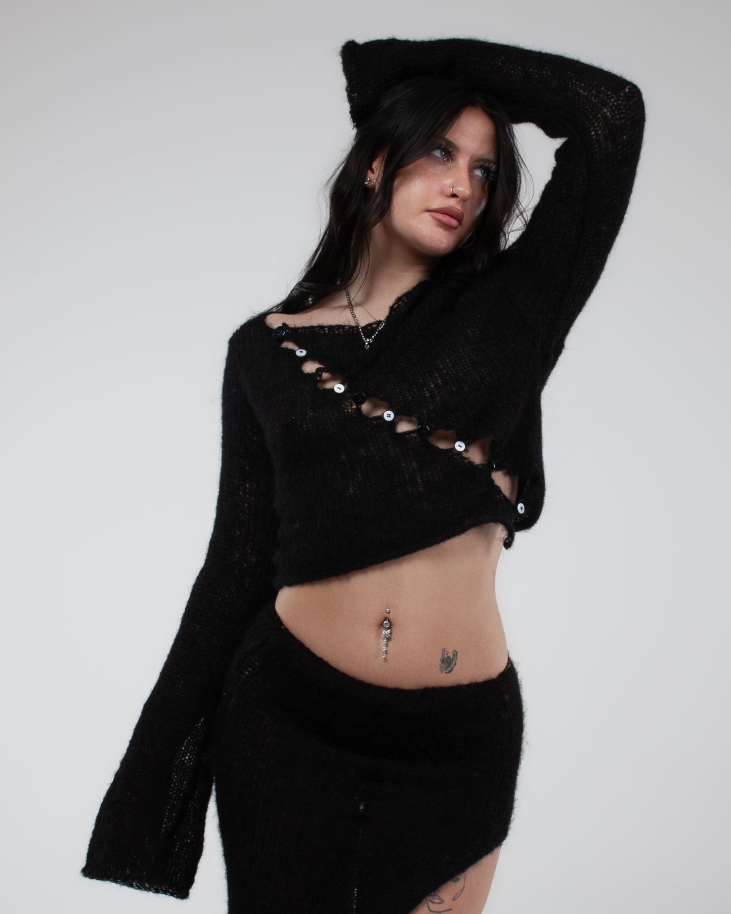OBLIQUE NOIR SWEATER
