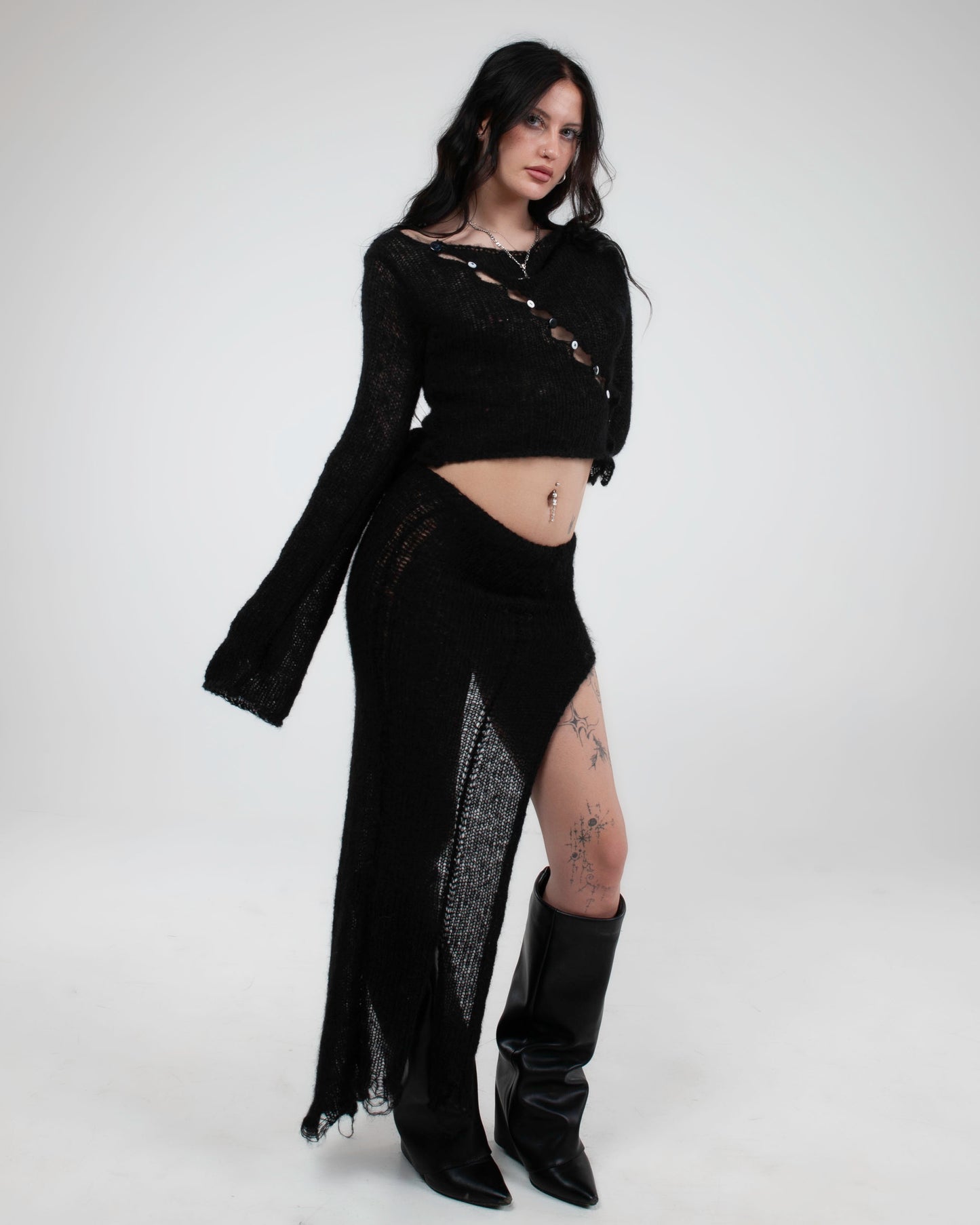 OBLIQUE NOIR SWEATER