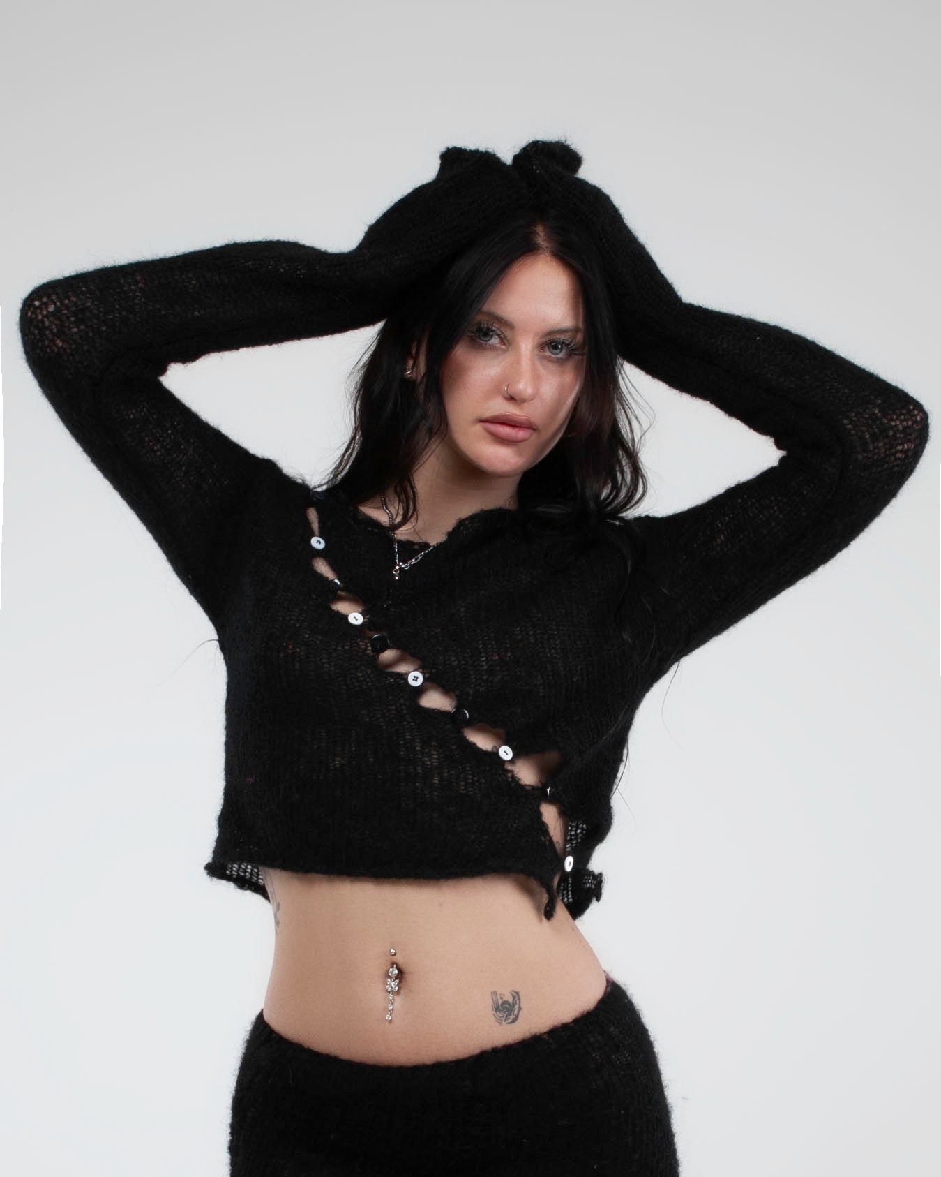 OBLIQUE NOIR SWEATER