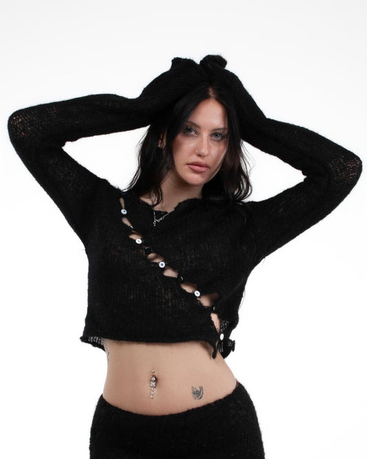 OBLIQUE NOIR SWEATER