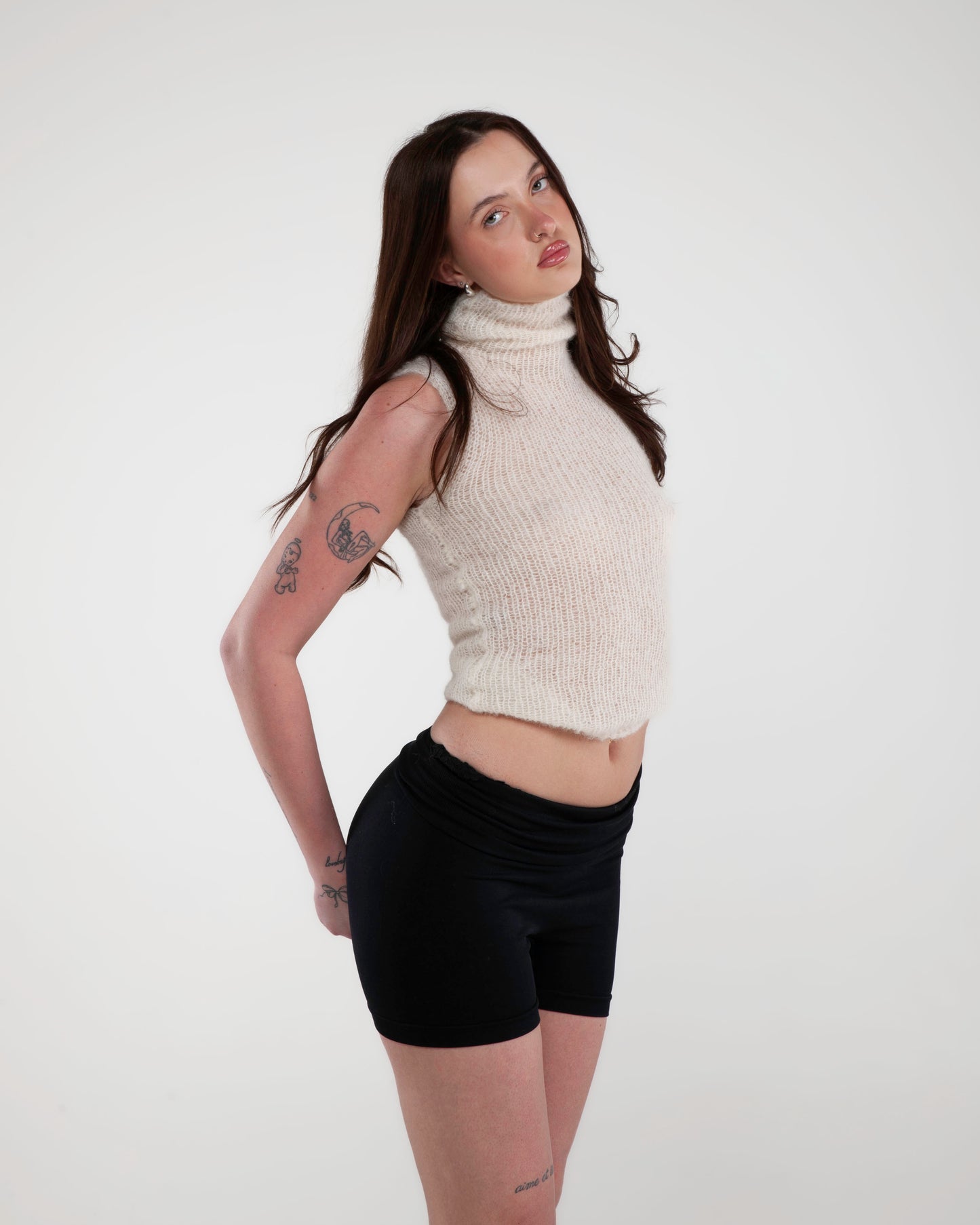 SHEER PLAIN TURTLENECK