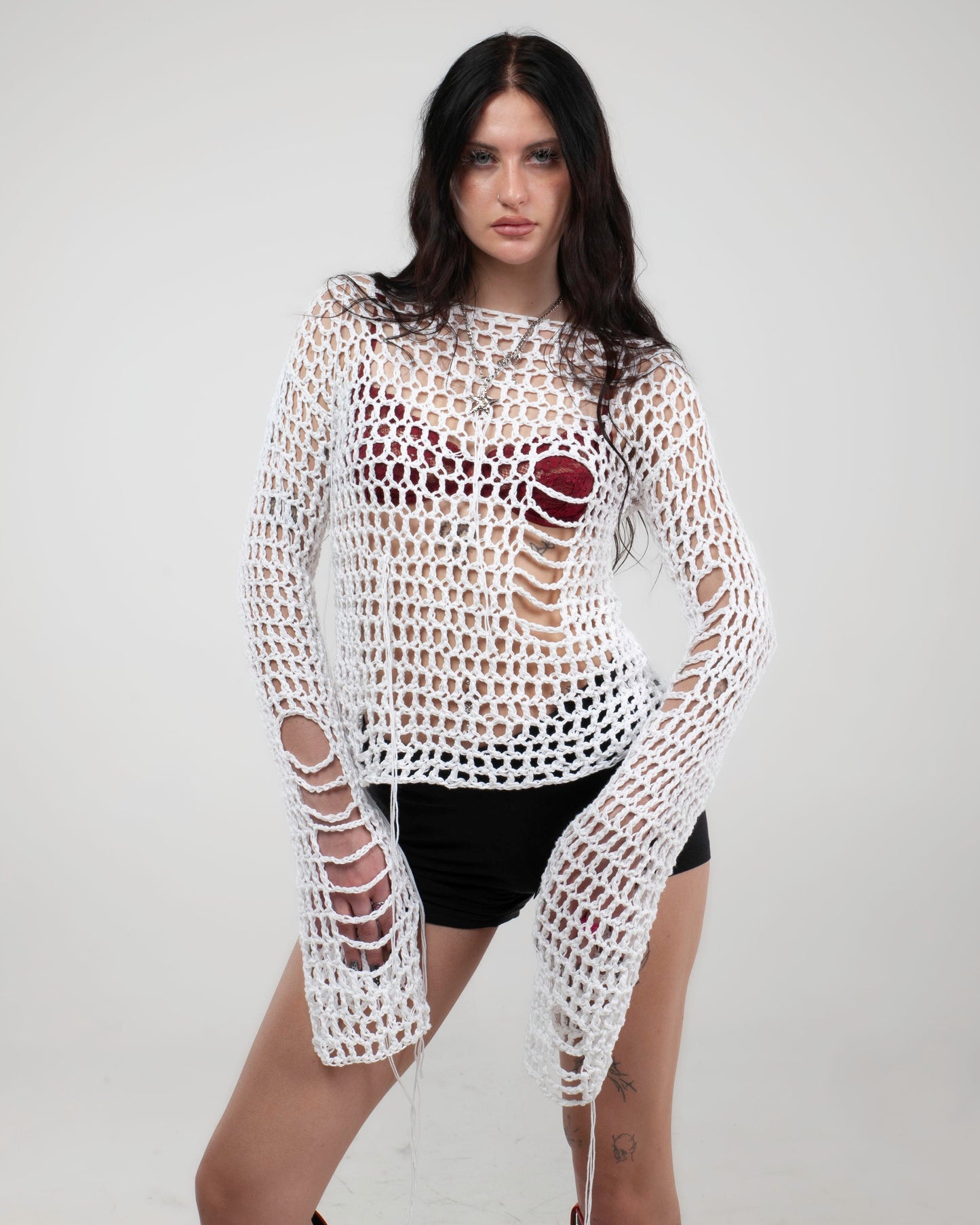 FISHNET SWEATER