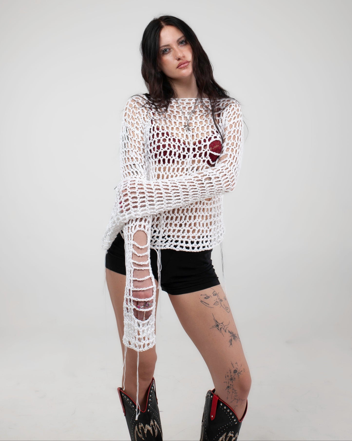 FISHNET SWEATER