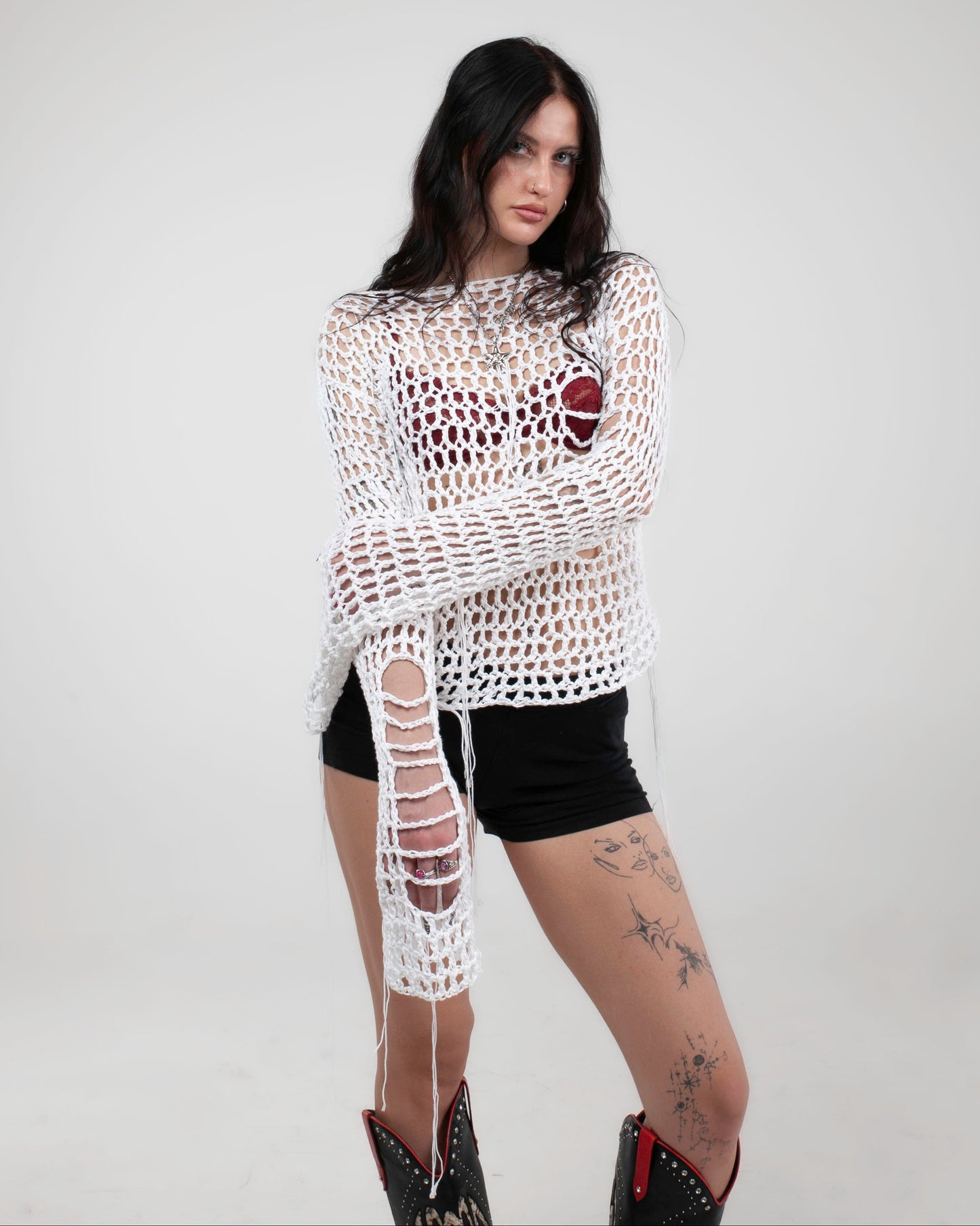 FISHNET SWEATER
