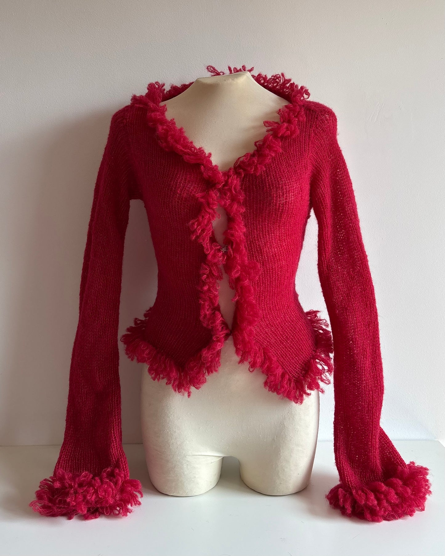 FAUX FUR CARDIGAN