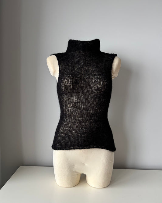 SHEER PLAIN TURTLENECK