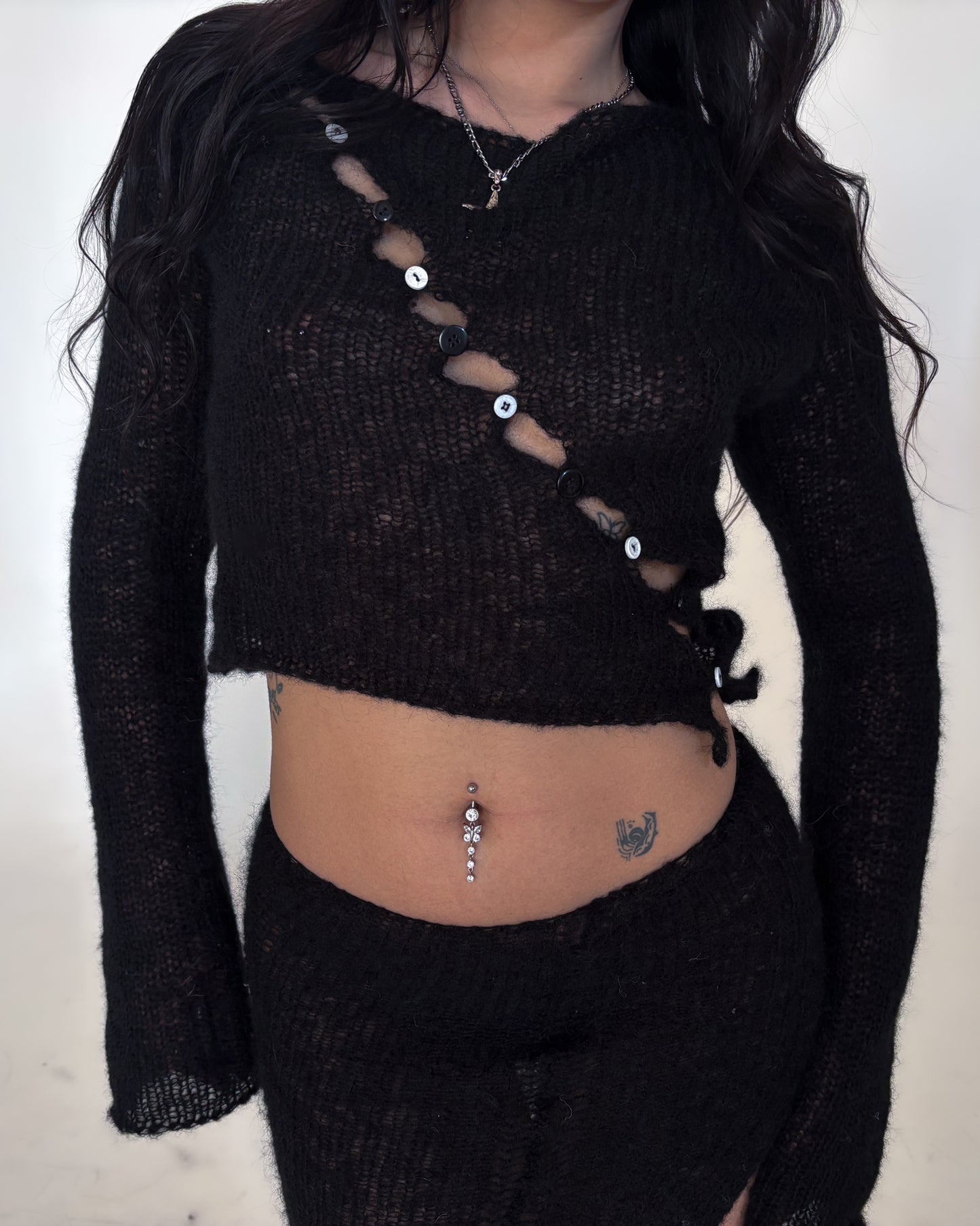 OBLIQUE NOIR SWEATER