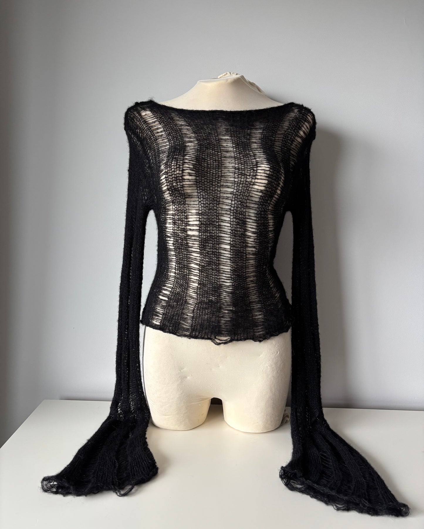 FRACTURED SILK SWEATER