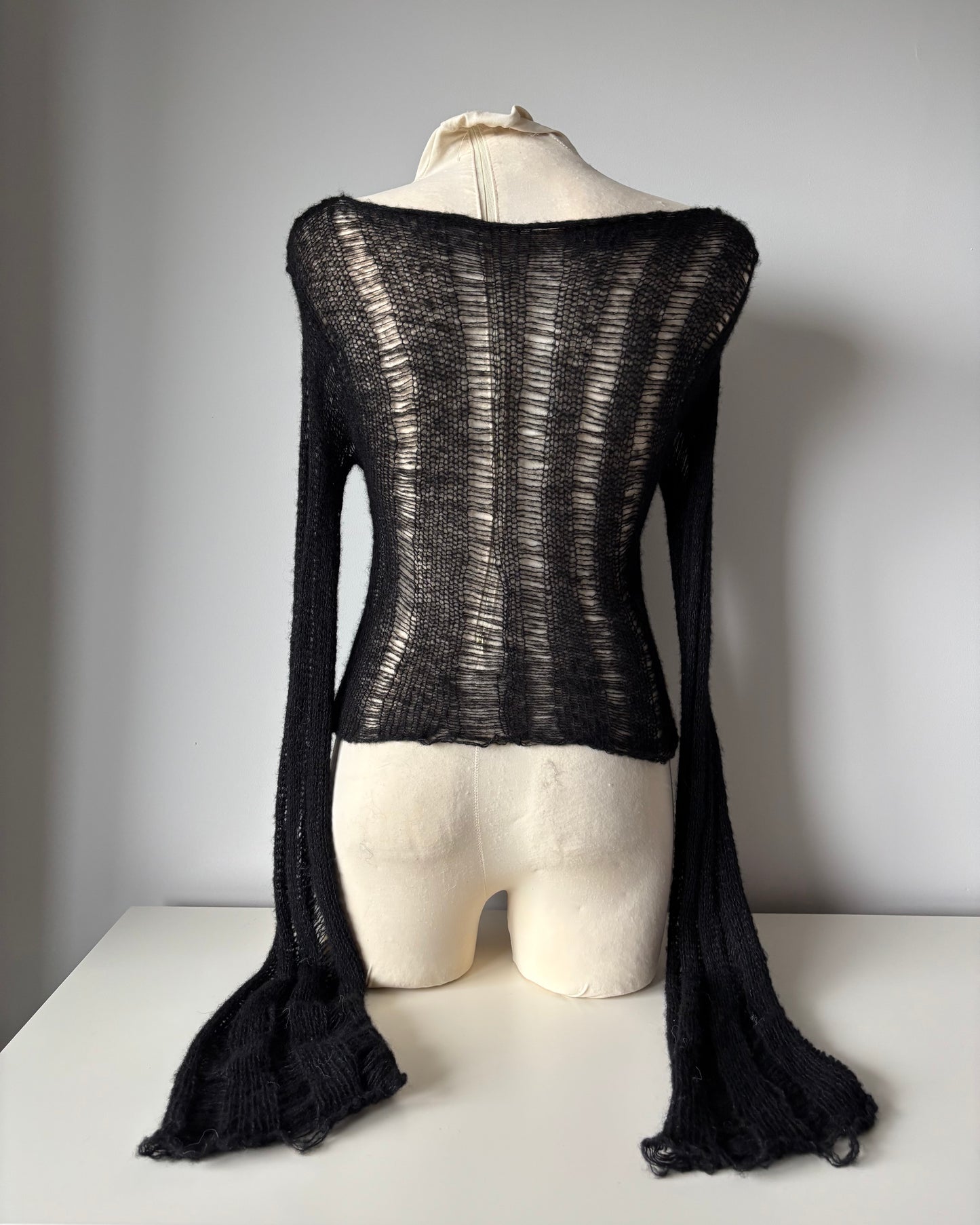 FRACTURED SILK SWEATER